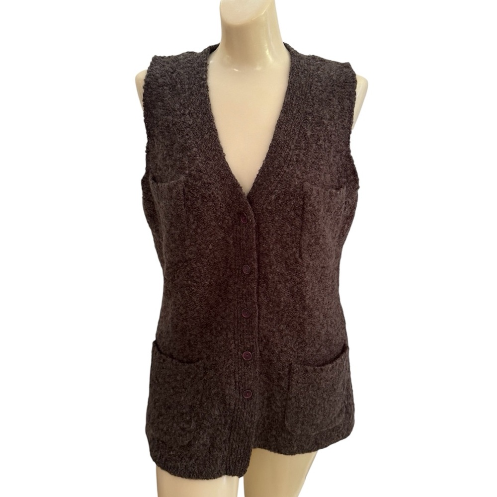 Vintage Roots Women’s Vest Knitted Brown Coffee Size 3